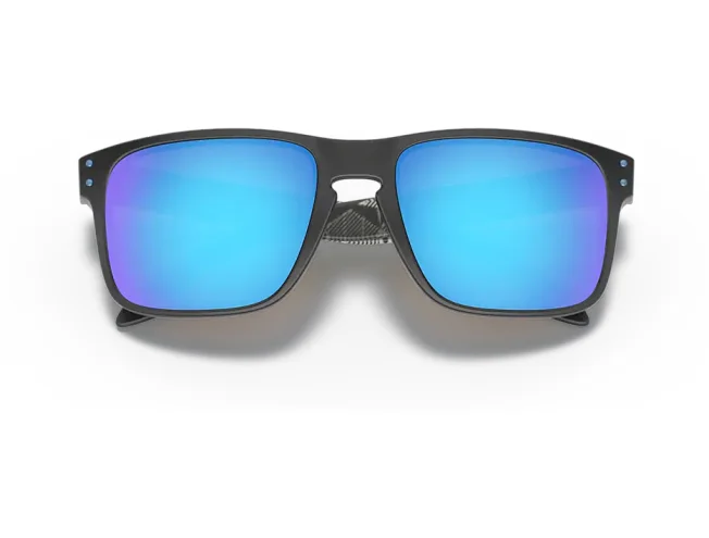 OAKLEY Holbrook Matte Black Prizmatic Prizm Sapphire Polarized