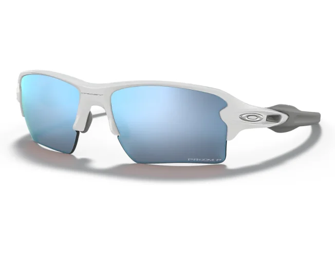 OAKLEY Flak 2.0 XL Polished White Prizm Deep Water Polarized