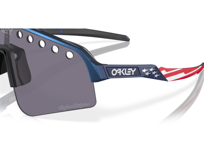 OAKLEY Sutro Lite Sweep Special Ed. "Troy Lee Designs Collection" Blue Colorshift Prizm Grey
