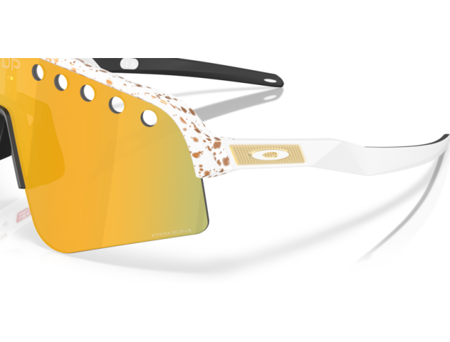 OAKLEY Sutro Lite Sweep Special Ed. "Mathieu Van Der Poel Collection" White splatter Prizm 24k