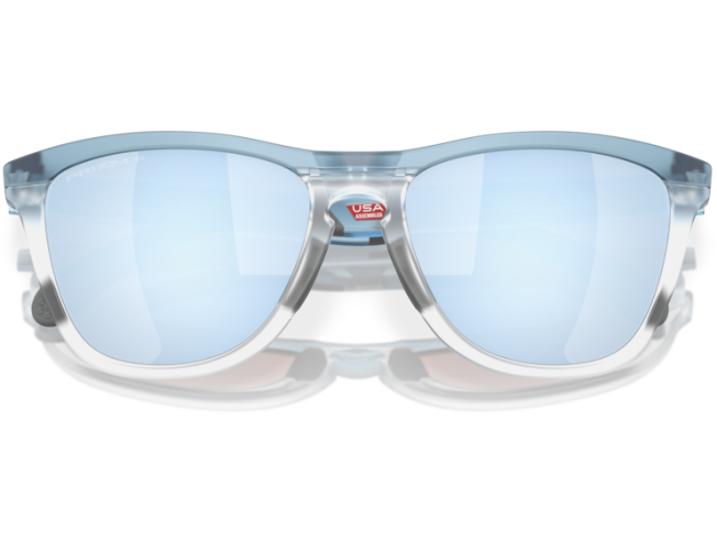OAKLEY Frogskins Range Transparent Stonewash Prizm Deep Water Polarized